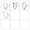 CookieCutter.com 4 Piece Christmas Cookie Cutter Set Elf Face, Reindeer Face, Snowman Face, Santa Face, Metal Shapes Made in USA, Silver